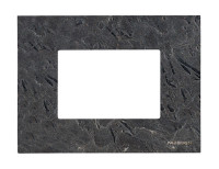 N2473 PZ - Рамка итальянского стандарта на 3 модуля, серия Zenit, натуральный сланец - 2CLA247300N2201