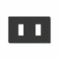 Vimar Накладка для 2 модулей аллюминевая, черная, 08636.N Vimar Накладка для 2 модулей аллюминевая, черная, 08636.N