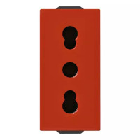 Vimar Розетка 2П+З 16A P17/11, красная, 09203.R Vimar Розетка 2П+З 16A P17/11, красная, 09203.R