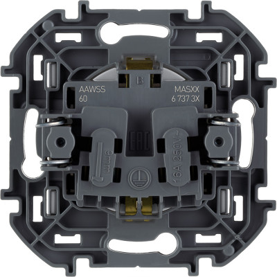 Legrand Розетка с заземлением - Legrand Inspiria - со шторками 16А 250В винтовые зажимы - алюминий, 673732