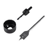 Набор для установки врезных замков, 22 мм/48 мм (перовое сверло/кольцевая пила) KRANZ, KR-92-0262