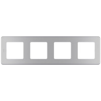 Legrand Рамка 4 поста - Legrand Inspiria - алюминий, 673962
