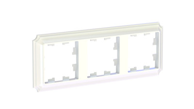 ATN100403 - ATLASDESIGN ANTIQUE 3-постовая РАМКА, универсальная, ЖЕМЧУГ, Systeme Electric