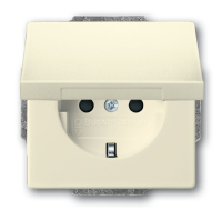 ABB BJE Solo/Future Крем Розетка с/з с крышкой ABB BJE Solo/Future Крем Розетка с/з с крышкой