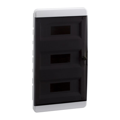 КЭАЗ Корпус пластиковый Встраиваемый OptiBox P-BVK-2-36-IP41 Прозрачная черная дверь, 117955