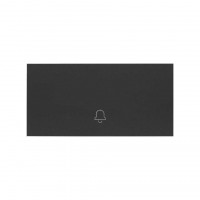 Simon 10000017-238 Клавиша выключателя с пиктограммой «звонок» цвета черный матовый S100