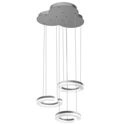 Lightstar 763339 Подвес UNITARIO 34.5W LED 3795LM СЕРЕБРО МАТОВЫЙ 3000K (в комплекте)