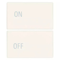 Vimar Две половинки клавиши 2M с символами ON/OFF белые, 31480.2YB