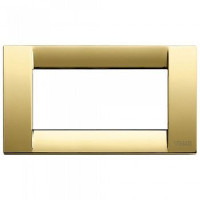 Vimar Накладка для 4 модулей металл блестящее золото, 16734.32