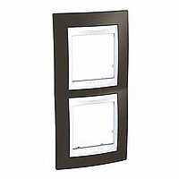 ХАМЕЛЕОН РАМКА 2-постовая, вертикальная, БЕЛЫЙ/ КАКАО