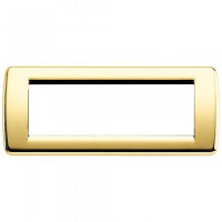 Vimar Накладка для 6 модулей RONDO металл блестящее золото, 16756.32