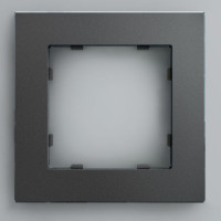 IRIDIUM Рамка на 1 пост, графит, Berlin 01, 01P104