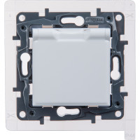 Legrand Розетка с заземлением IP44 - Legrand Etika - со шторками с защитной крышкой 16А 250В винтовые зажимы - белый, 672226