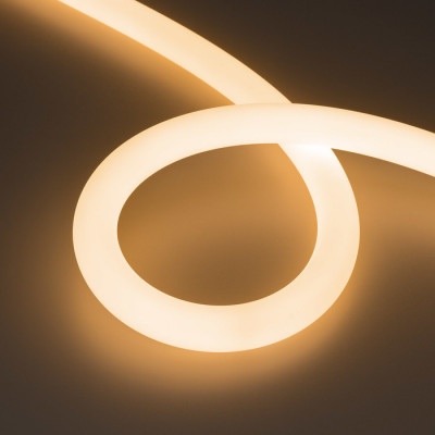 Светодиодная лента герметичная MOONLIGHT-SIDE-FP-A336-D25mm 24V Warm2700 (20 W/m, IP65, 2835, 5m, wire x1) (Arlight, Боковой вывод кабеля), 038869