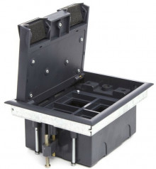 LUK/4 Люк в пол на 4 поста (45х45мм), с суппортом и коробкой 70140 стальной Экопласт