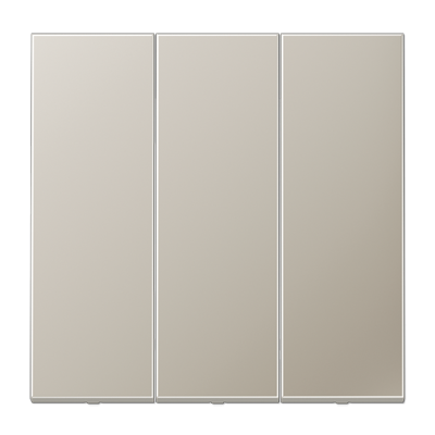 Тройная клавиша для балансирных механизмов выключателей (кнопок); металл; нержавеющая сталь; Edelstahl, ES993