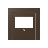 Крышка для ТАЕ и USB розеток, фиксация винтом; дюропласт; мокко; A500, A569PLTMO