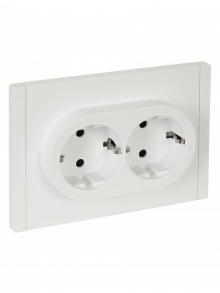 FORTE&PIANO Роз. 2-я с з/к з/ш б/к 16А FP223 бел. IEK, FP-R24-16-1-K01