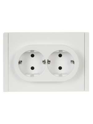 FORTE&PIANO Роз. 2-я с з/к з/ш б/к 16А FP223 бел. IEK, FP-R24-16-1-K01