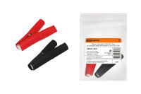 Зажим "крокодил" ЗКИ 30А 75мм в изоляции красный/черный (1шт+1шт) TDM Electric, SQ0541-0024