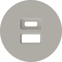 Donel D16 матовый кашемир  Накладка для розеток USB, DO28635