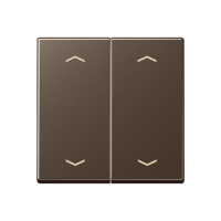 Клавиша для KNX кнопки, 2 группы, символы стрелки; дюропласт; мокка, A102PMO Клавиша для KNX кнопки, 2 группы, символы стрелки; дюропласт; мокка, A102PMO