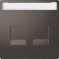 D-Life Накладка для 2-мод. разъемов, антрацит