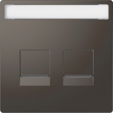 D-Life Накладка для 2-мод. разъемов, антрацит