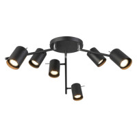 ST LUCE SL597.402.06 Светильник потолочный ST-Luce Черный/Черный GU10 6*3W