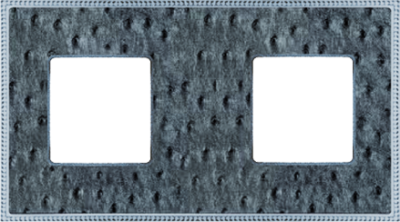 FD01442SCB Fede Belle Epoque Tapestry Рамка 2-ная, Alienasilver-Bright Chrome