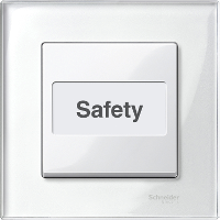 SM Клавиша 1-ная полем для надписи, полярно-бел.