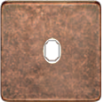 FD04320RU-A Fede Fede Накладка для 1-го тумблера, Rustic Cooper/беж.