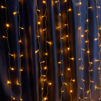 Гирлянда 230V 240 LED 2*2м, желтый, IP44 , сетевой шнур 3м в комплекте, CL20, Feron 41624