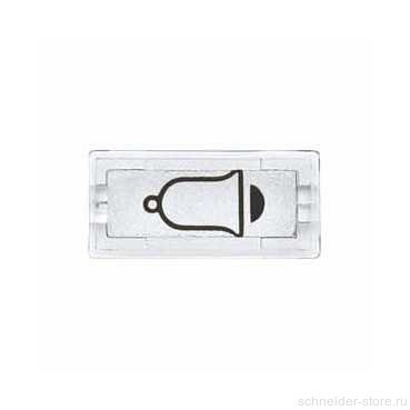 Линза для клавиши с символом "Звонок", прозрачная