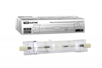 Лампа металлогалогенная ДРИ 150 6000 К Rх7s TDM Electric, SQ0325-0014
