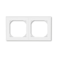 3901H-A05520 01 - Рамка ABB Levit 2 поста 55х55 для механизмов BJE белый / ледяной - 2CHH015520A4001