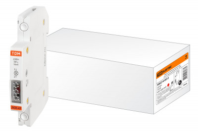 Лампа сигнальная компактная ЛСК-47 красная (LED) AC/DC TDM Electric, SQ0214-0012