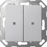 517326 Gira Кнопочный выключатель KNX, 2-клавишн. 517326 Gira Кнопочный выключатель KNX, 2-клавишн.