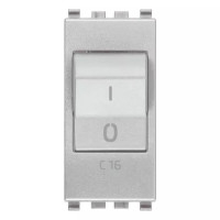 Vimar Выключатель термомагнитный 1P+N C16 120-230V ,серебро матовое, 20405.16.N