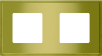 FD01242OB Fede Madrid Рамка 2-ная, Bright Gold