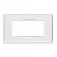 20654.B41 - Vimar Накладка классика на 4 модуля REFLEX лед с белым обрамлением