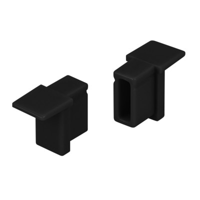 Заглушка SL-MINI-6-H9 BLACK глухая (Arlight, Пластик), 044088