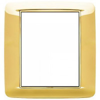 Vimar Накладка с закруглениями для 8 модулей золото глянцевое, 20698.G24 Vimar Накладка с закруглениями для 8 модулей золото глянцевое, 20698.G24