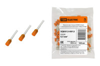 Наконечник-гильза Е0508 0,5мм2 с изолированным фланцем (100шт) TDM Electric, SQ0512-0012 Наконечник-гильза Е0508 0,5мм2 с изолированным фланцем (100шт) TDM Electric, SQ0512-0012