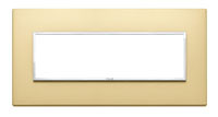 Vimar Накладка EIKON EVO для 7 модулей, золото сатинированное, 21657.G10