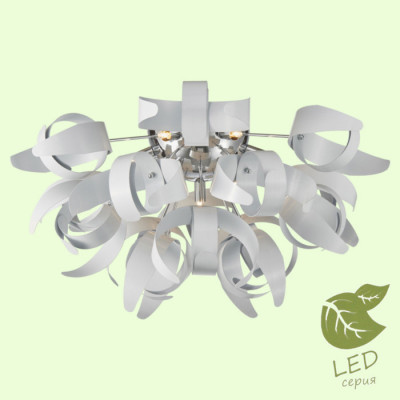 LUSSOLE BRIOSCO Люстра потолочная, цвет основания - хром, 9x5W G9, GRLSA-5927-09