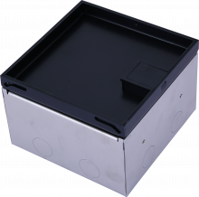 Donel Лючок в пол 6 мод. (2 мод. 45х45 мм. + 2 мод. 22.5х45 мм.), металл антрацит, в уровень с напольным покрытием, DFB6SANLVL