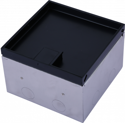 Donel Лючок в пол 6 мод. (2 мод. 45х45 мм. + 2 мод. 22.5х45 мм.), металл антрацит, в уровень с напольным покрытием, DFB6SANLVL