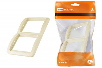 Рамка 2-ая вертикальная сл. кость "Валдай" TDM Electric, SQ1804-0118