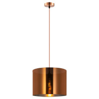 LUSSOLE LINCOLN Подвесные светильники, цвет основания - медный, плафон - акрил (цвет - медный), 1x10W E27, LSP-8544